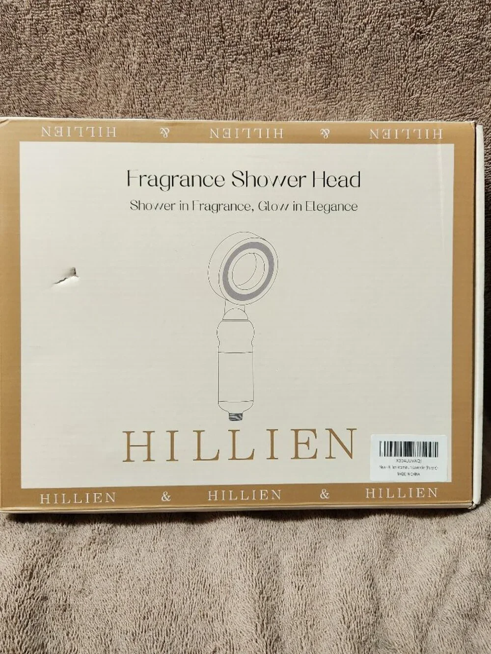 HILLIEN Lavender Scented Shower Head Water Purifying - NEW NIB